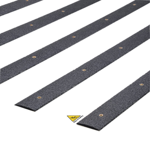 Anti Slip GRP Decking Grip Strips Step On Safety   Anti Slip Decking Strips Black 600x600 